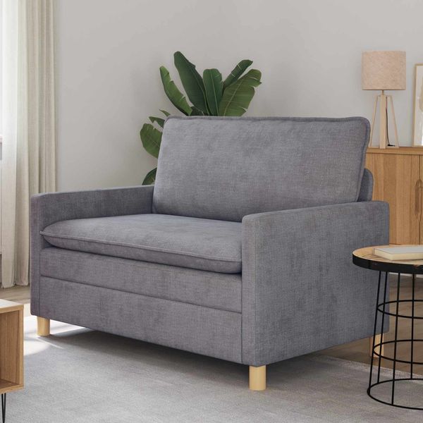 vidaXL Sofa Hellgrau 126 x 81 x 87,5 cm Polyester 42028820