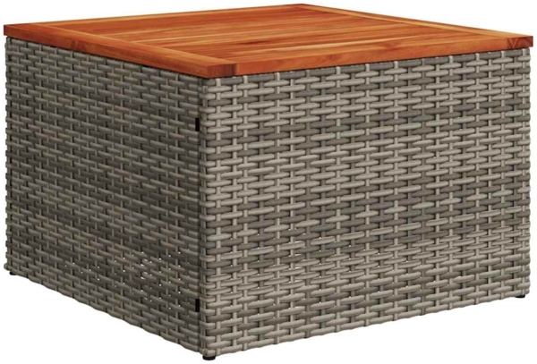 vidaXL 9-teiliges Gartensofa-Set mit Kissen, grau, Polyrattan 3225823 Bild 2