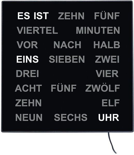 AMS Tischuhr T1235 Büro, Wohnzimmer, Esszimmer