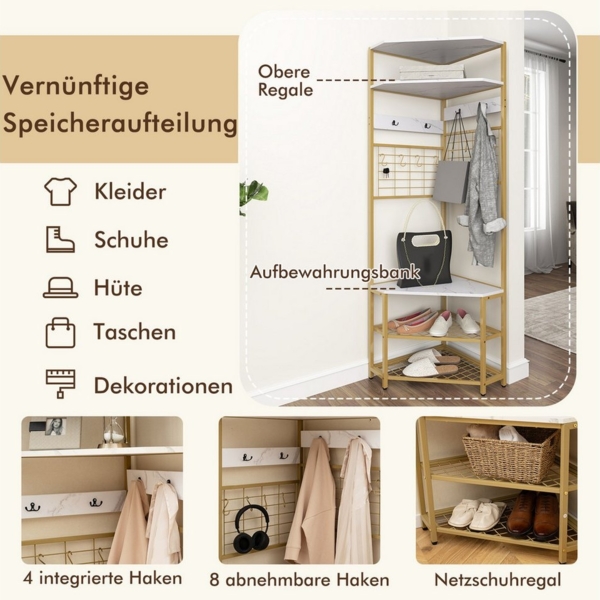 COSTWAY Kleiderständer Bild 3