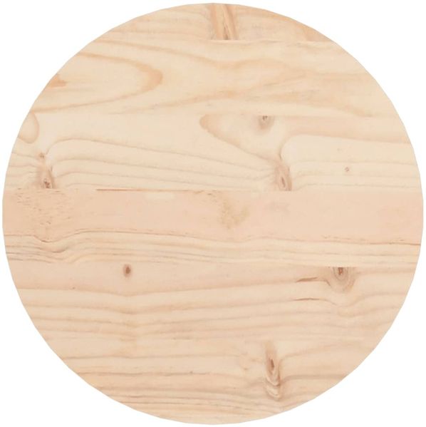 vidaXL Tischplatte Rund Ø30x3 cm Massivholz Kiefer 833655 Bild 2