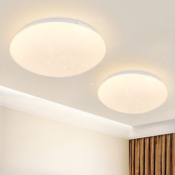 ZMH Second LED Deckenleuchte Schlafzimmer - Küche 5W 3000K Ø 16,5 cm, Warmweiß, Flur, Kinderzimmer