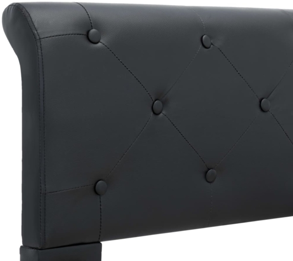 vidaXL Bettgestell Schwarz Kunstleder 160 × 200 cm 284880 Bild 8