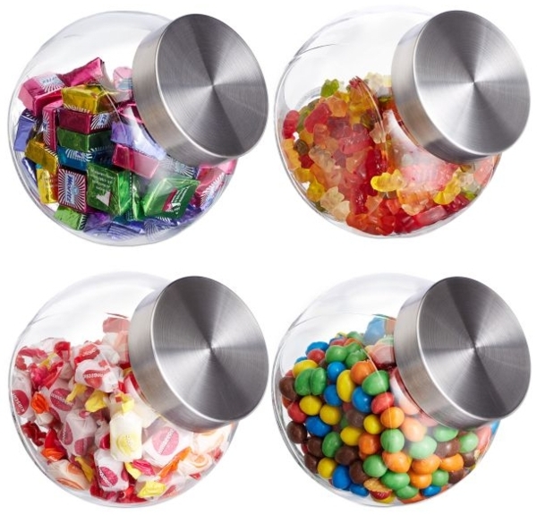 Bonbongläser 4er Set 1,5 L