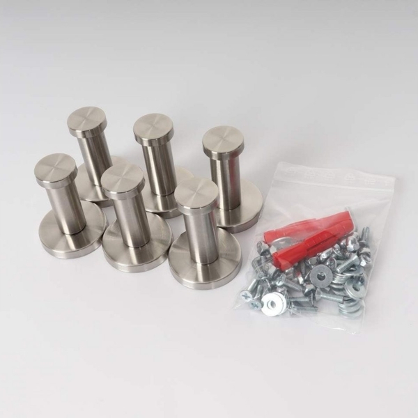 queence Wandgarderobe Goldene Blumen - Gold/Schwarz - Garderobe aus hochwertigem Acrylglas (1 St), 50x120 cm - mit Edelstahlhaken Bild 3