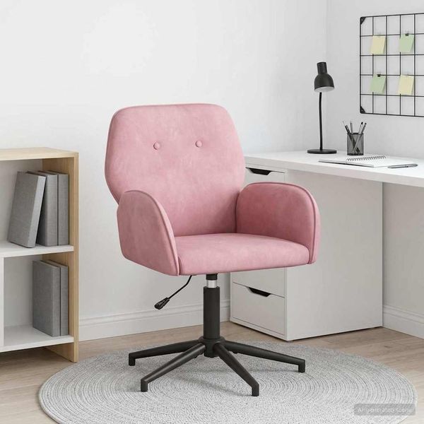 vidaXL Drehstuhl 54 x 55 x 90 cm Rosa Samt (V) 42034347