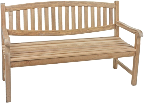 Teak Gartenbank LOMBOK 150 cm mit Armlehne