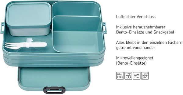 Mepal Bento Take a Break Lunchbox large nordic sage Bild 3