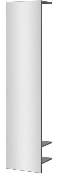 INOSIGN Garderobenschrank GIRON/CiTY, Schrank mit Spiegelfront, Kleiderschrank, Wotan Eiche mit Kleiderstange, modernes Design, beidseitig geöffnet, 50 cm breit
