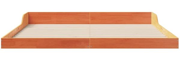 vidaXL Bettrahmen Wachsbraun 180 x 200 cm Massives Kiefernholz 873306 Bild 5