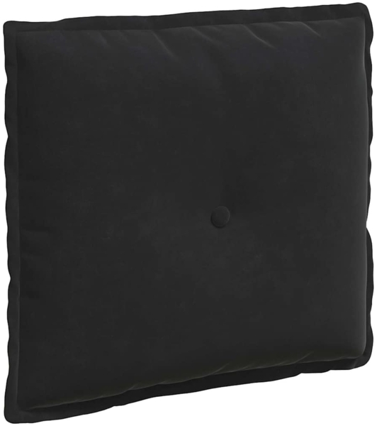 vidaXL Rückenkissen Schwarz 50 x 45 cm Cordstoff 42014638