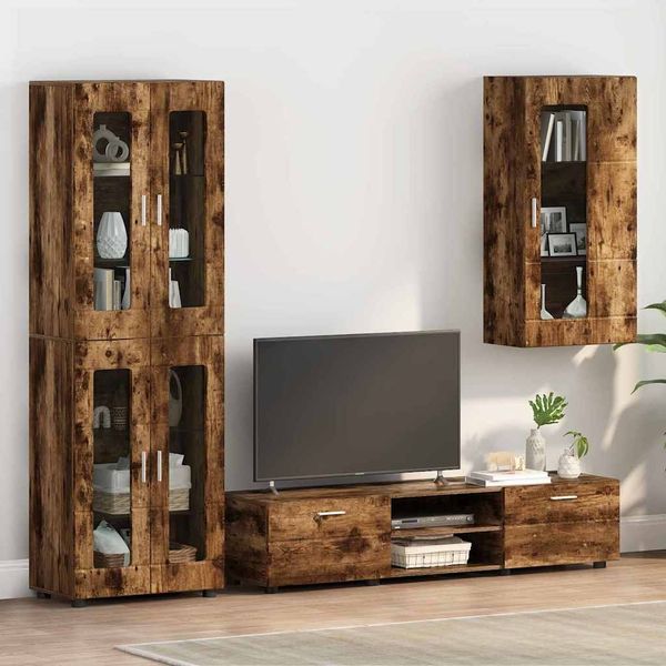 vidaXL Holzschrank Geräucherte Eiche 50 x 29 x 100 cm Holzwerkstoff 880226