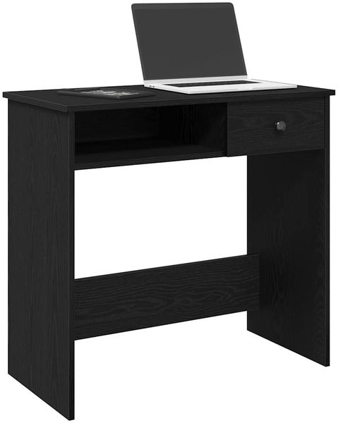 vidaXL Schreibtisch Schwarz 80x40x75 cm Holzwerkstoff 860473