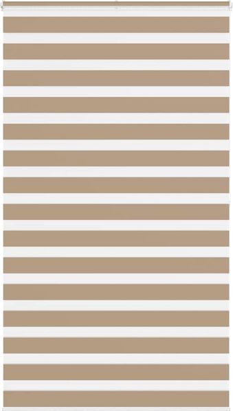 vidaXL Doppelrollo Sandbraun 120x200 cm Stoffbreite 115,9 cm Polyester 4014577