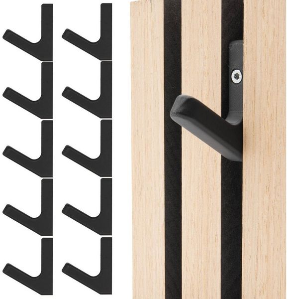 TSB Werk Kleiderhaken Garderobenhaken Akustikpaneele Kleiderhaken, (10-St), Akustikpanele, Haken, Universal, Halter