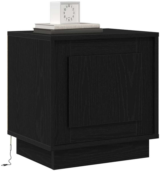 vidaXL Nachttisch Schwarz 44 x 34,5 x 45 cm Holzwerkstoff 869564 Bild 3