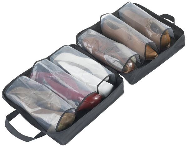 WENKO Schuhregal Schuhtasche Schuhbox Schuhe Tasche Aufbewahrungsbox