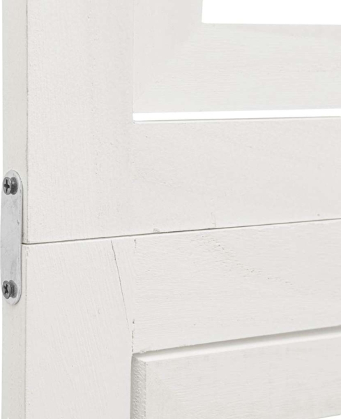 vidaXL 6-tlg. Raumteiler Weiß Massivholz Paulownia 358698 Bild 7