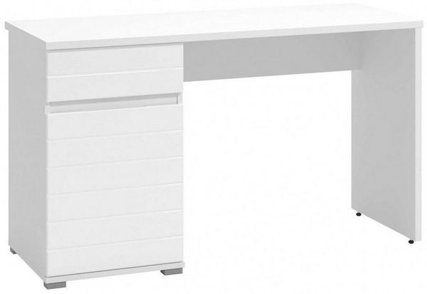 INOSIGN Schreibtisch Elan, Breite 130 cm, Front in Rillenoptik, grifflos, ABS-Schutzkanten