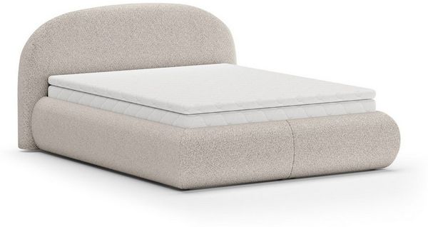 Beautysofa Polsterbett mit Bettkasten und Rahmen MOTTI, 140, 160 oder 180cm, mit oder ohne Matratze