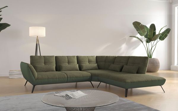 Places of Style Ecksofa Mikado L-Form, inkl. Sitztiefenverstellung und Armteilverstellung