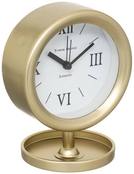 Atmosphera Créateur d'intérieur Uhr Tischuhr MARION, golden, Ø 12 cm