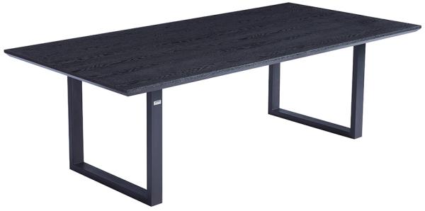 HOME DELUXE Esstisch Eckig AVENCIA inkl. U-Fuß - 240 x 120 cm Dark Oak