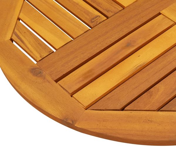 vidaXL Tischplatte Ø70x2 cm Rund Massivholz Akazie 4004249 Bild 7