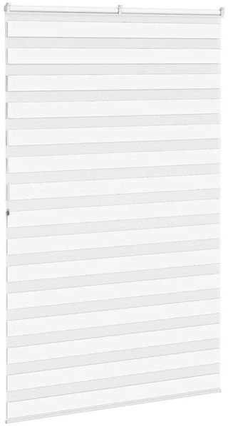 vidaXL Doppelrollo Weiß 145x200 cm Stoffbreite 140,9 cm Polyester 4014790 Bild 4