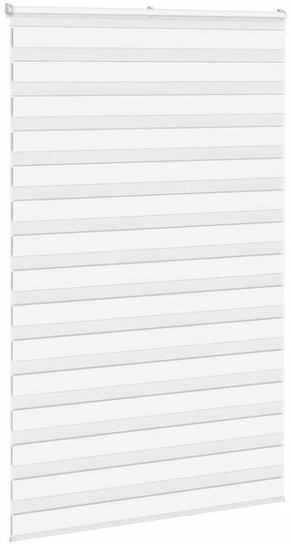 vidaXL Doppelrollo Weiß 145x200 cm Stoffbreite 140,9 cm Polyester 4014790 Bild 3
