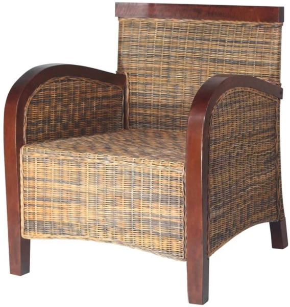 vidaXL Sessel Rattan Handgeflochten 242025 Bild 3