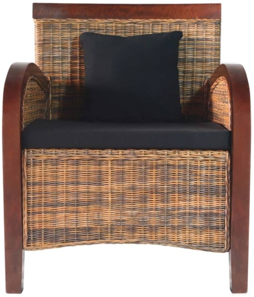 vidaXL Sessel Rattan Handgeflochten 242025 Bild 1