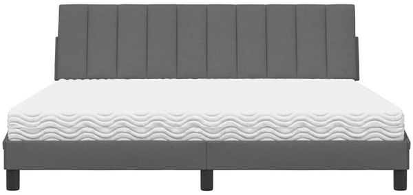 vidaXL Bett mit Matratze "Hanko" Dunkelgrau 180x200 cm Stoff 3310546 Bild 5