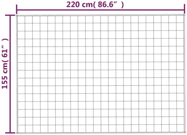 vidaXL Gewichtsdecke Stoff, 1 x Gewichtsdecke, Creme, 155x220 cm, Baumwolle, 11 kg Bild 6