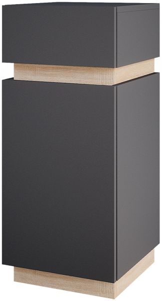 Midischrank Gloria Anthrazit 33 x 75.5 cm mit Tür und Schublade Vicco