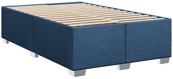 vidaXL Boxspringbett mit Matratze Blau 120x200 cm Stoff 3288175 Bild 8