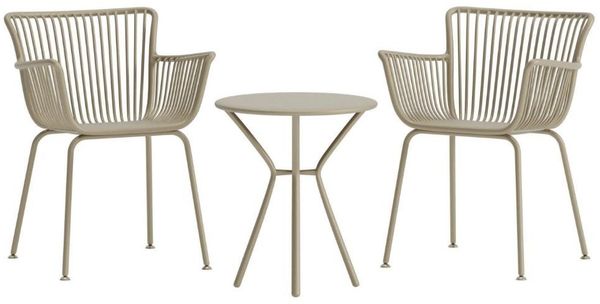 Venture Home Garten-Essgruppe Sifnos Cafeset beige, (3-tlg)