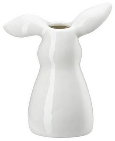 Hutschenreuther Vase 11 cm Hasen-Vase Weiss Hasen-Vase / Weiss