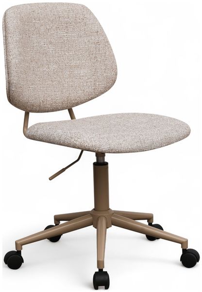 Bürostuhl Otal aus Boucle - Drehbar, Höhenverstellbar, Neigbar, Beige