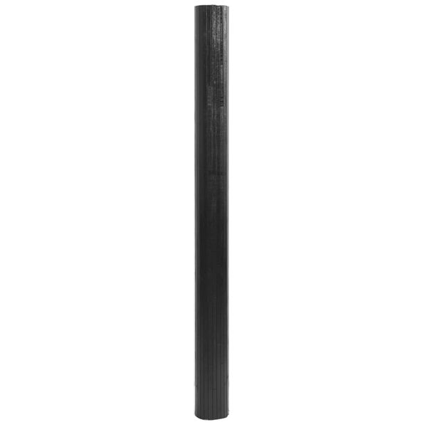 vidaXL Teppich Rechteckig Grau 80x500 cm Bambus 376796 Bild 3