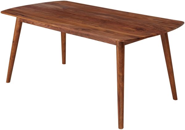 Esszimmertisch WL5.572 Holz 120 x 77 x 60 cm Sheesham Massivholz Tisch, Designer Küchentisch Holz, Massiver Holztisch Rustikal, Speisetisch Massives Echt-Holz Modern, Großer Esstisch