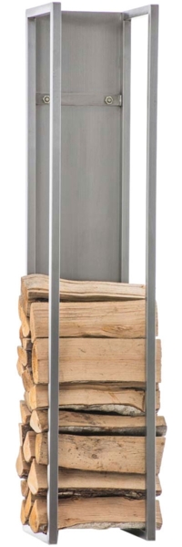 CLP Kaminholzständer Spark,edelstahl 140 cm