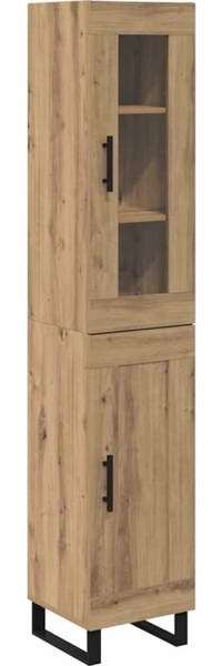 vidaXL Highboard Artisan-Eiche 69,5 x 34 x 180 cm Holzwerkstoff 3415983