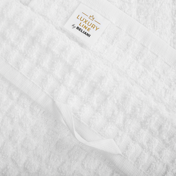 Badehandtuch 4er Set Weiß Baumwolle 30x50 cm 50x100 cm 70x140 cm 100x150 cm Bild 4