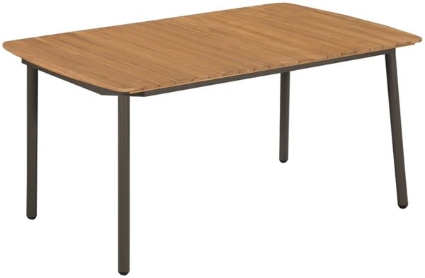 vidaXL Couchtisch 150x90x72 cm Massivholz Akazie und Stahl 44234