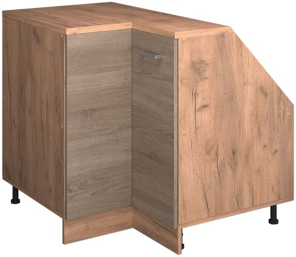 Dachschrägenschrank Eckschrank Rion Sonoma 75.6 x 81.6 cm mit 1 Tür, Schrankkorpus 60 cm Tiefe Vicco