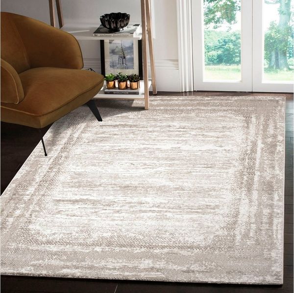 Sanat Teppich Harmony 3215, auch als Läufer, rechteckig, Höhe: 12 mm, Wohnzimmer, Kurzflor, modern, Bordüre, Schlafzimmer