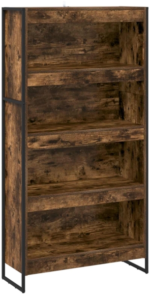 vidaXL Bücherregal 2 pcs Raucharbe 80 x 30 x 155 cm Holzwerkstoff 3403006