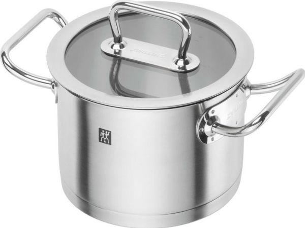 ZWILLING hoher Topf mit Deckel 2000 ml 16 cm Edelstahl - Pro