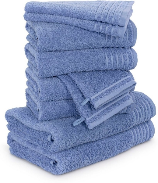 Möve Handtuch Set New Classic, Walkfrottier (10-St), Waschhandschuhen, Gäste-, Hand- und Duschtüchern, 100% Baumwolle